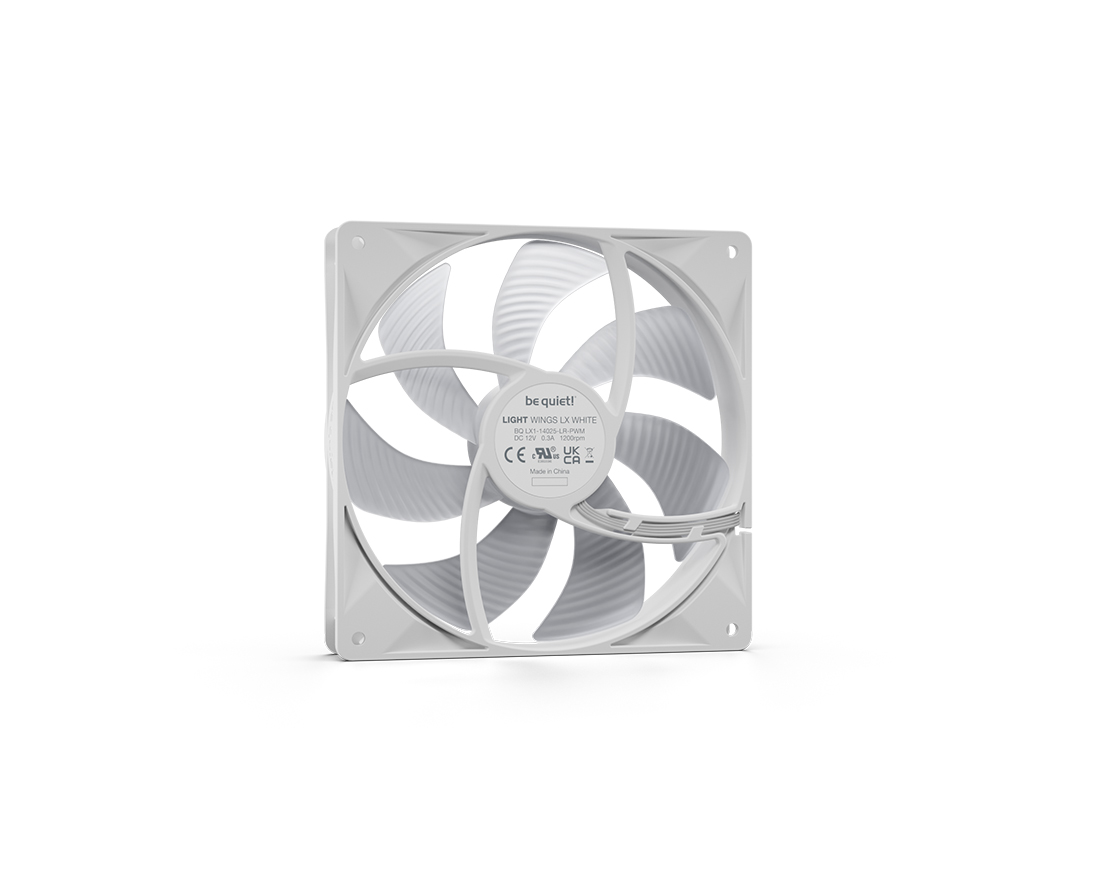 LIGHT WINGS LX | 140mm PWM 3-Pack W silent essential Fans from be